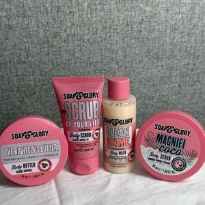 Soap‎ & Glory Set -Righteous Butter, Clean On Me, Scrub Your Life, Magnificoco